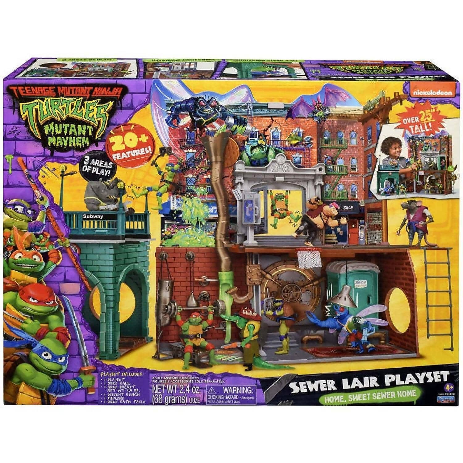 Tmnt Teenage Mutant Ninja Turtles - Mutant Mayhem Sewer Lair Playset