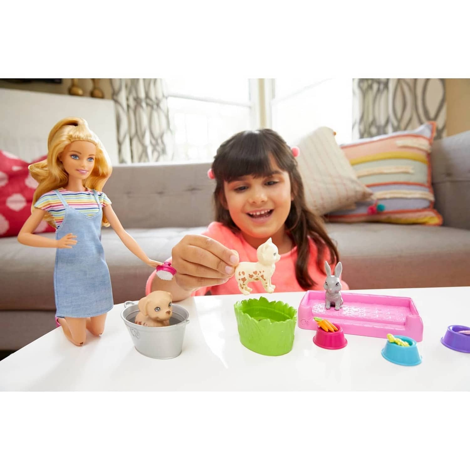 Barbie Play N Wash Pets Doll And Playset Mattel - Image 2