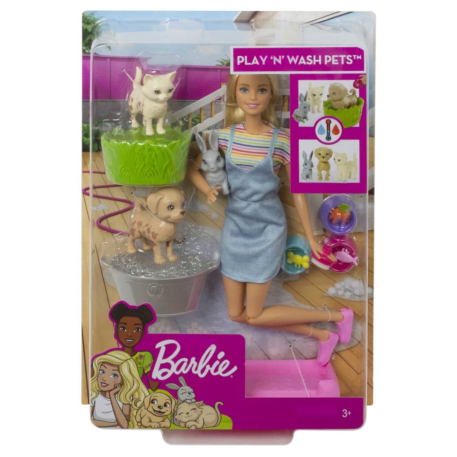 Barbie Play N Wash Pets Doll And Playset Mattel - Image 6