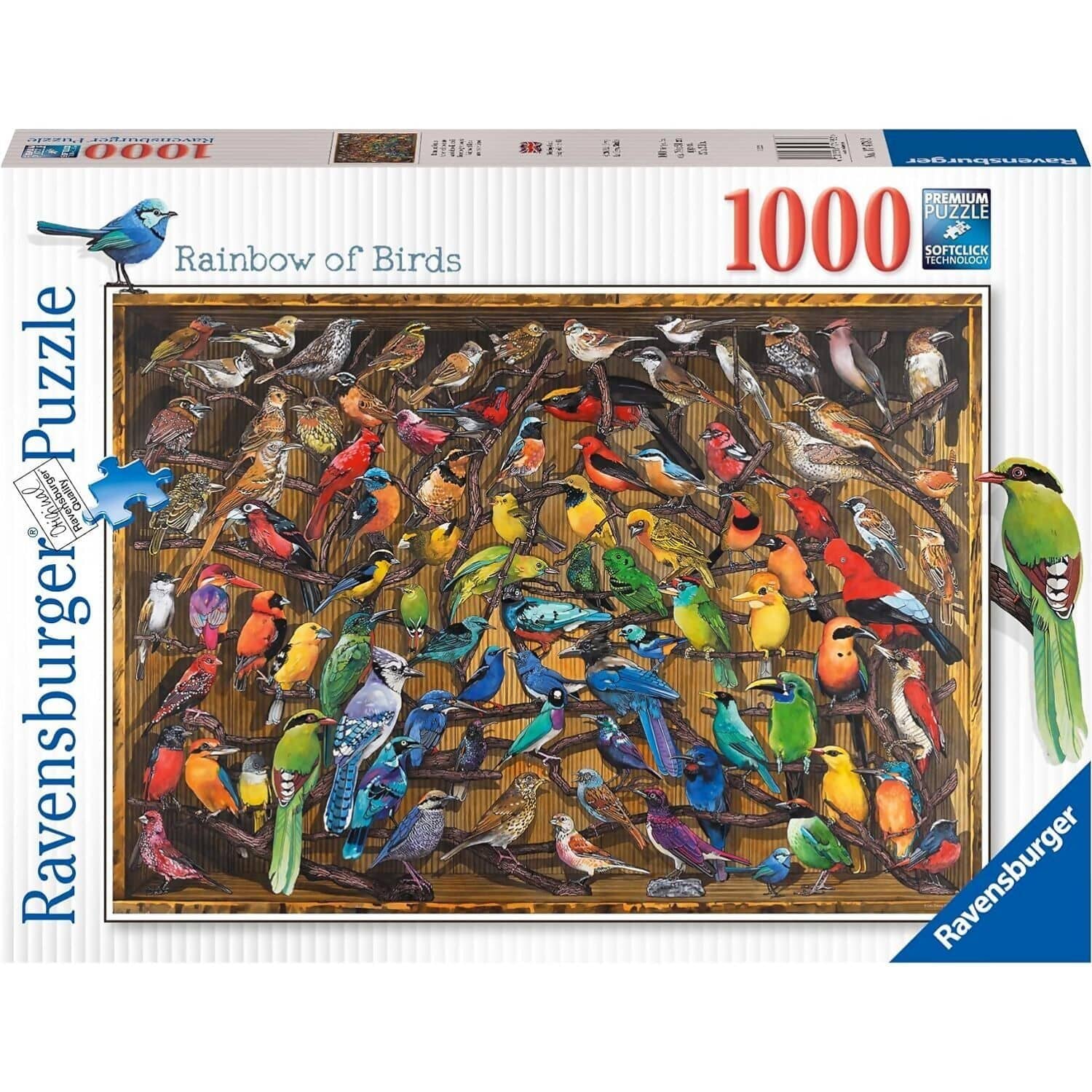 Ravensburger - Rainbow Of Birds Jigsaw Puzzle 1000 Pieces