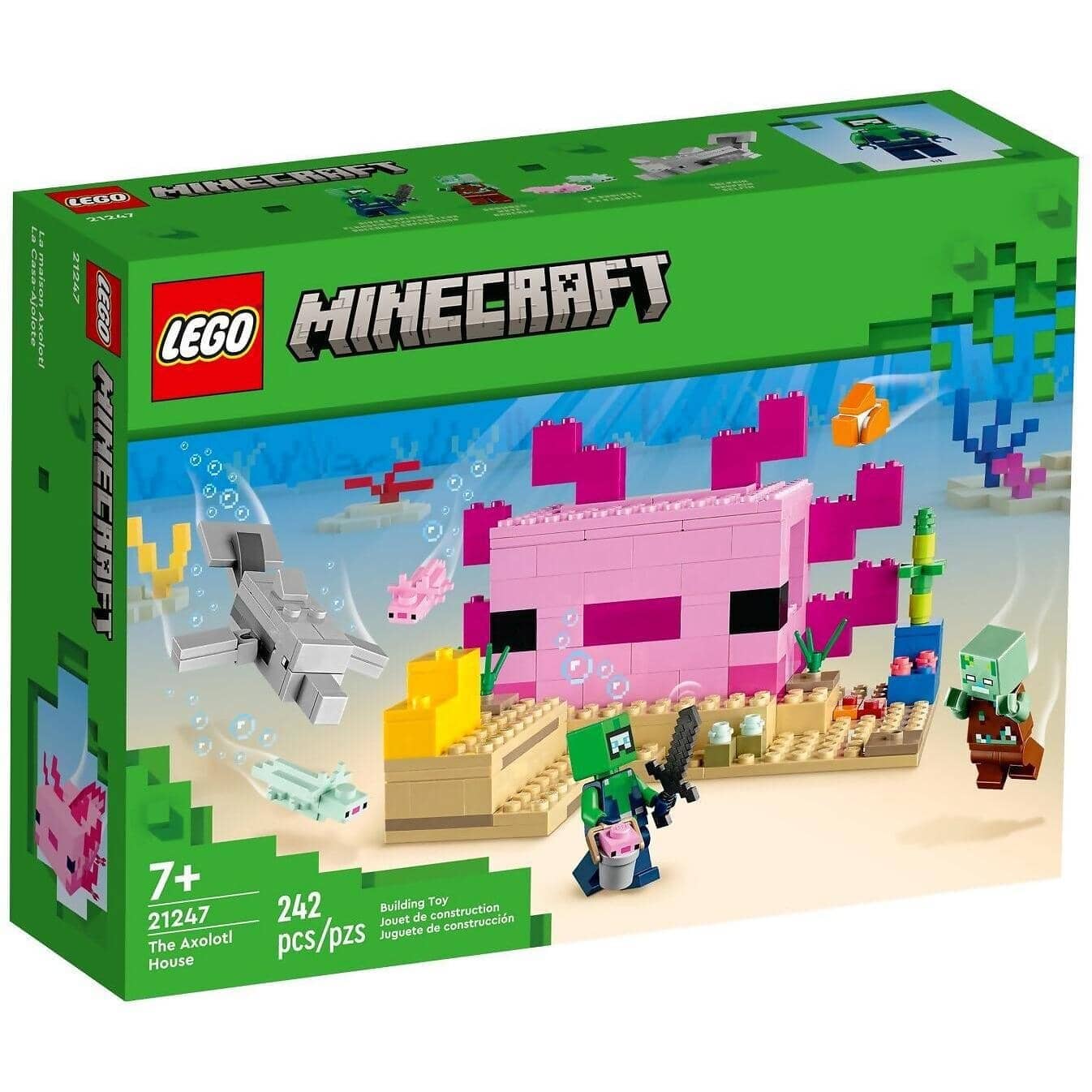 LEGO 21247 The Axolotl House - Minecraft