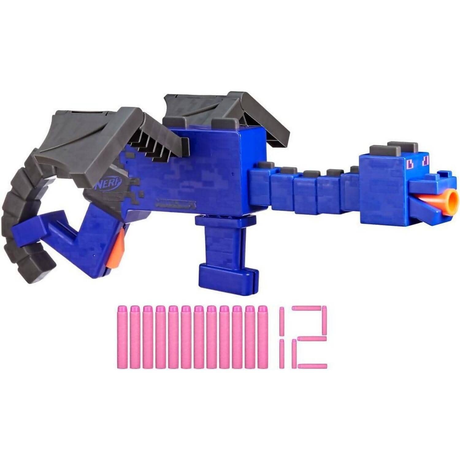 Nerf - Minecraft Ender Dragon Blaster And 12 Nerf Elite Foam Darts - Image 2