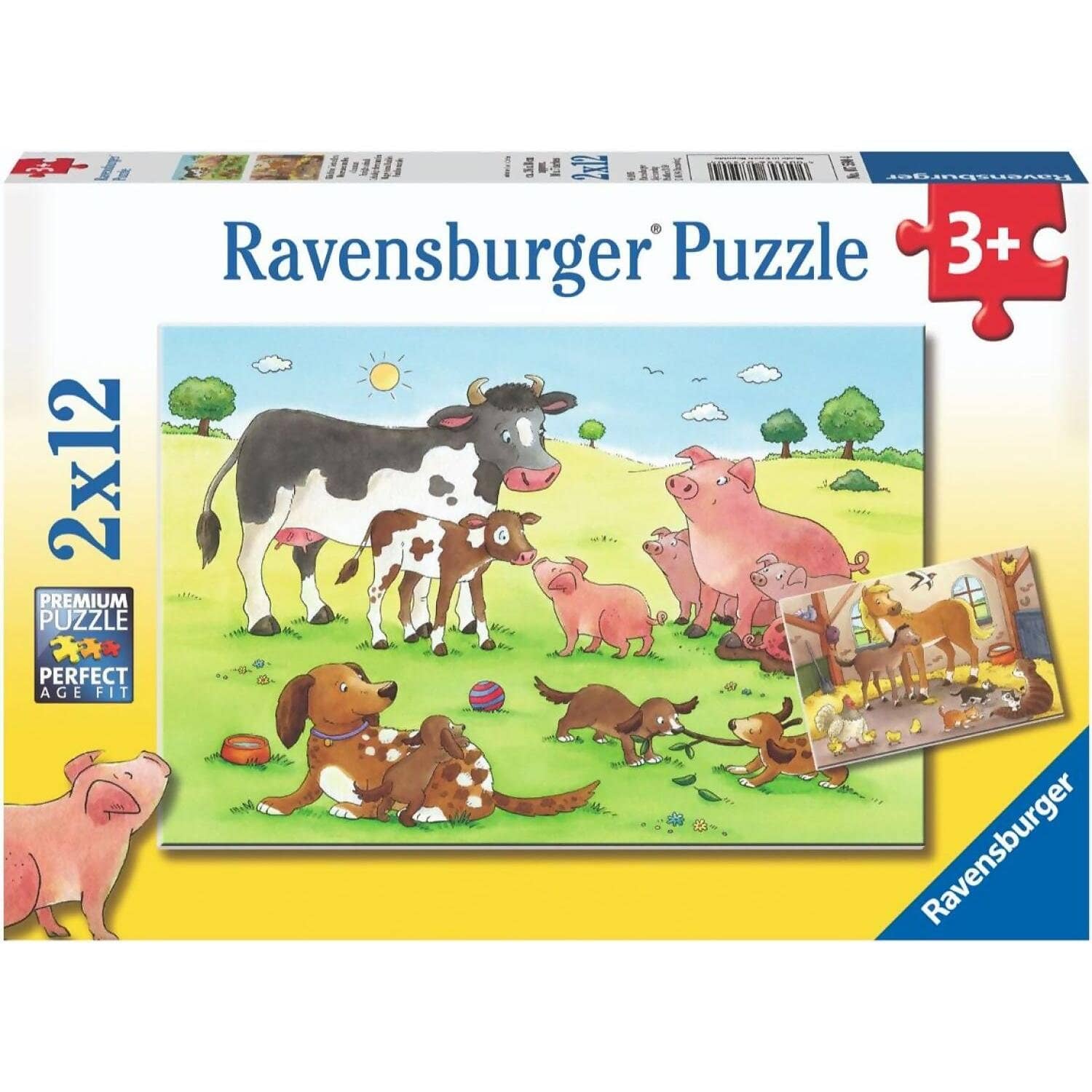 Ravensburger - Animals Children Jigsaw Puzzle 2x12 Pieces