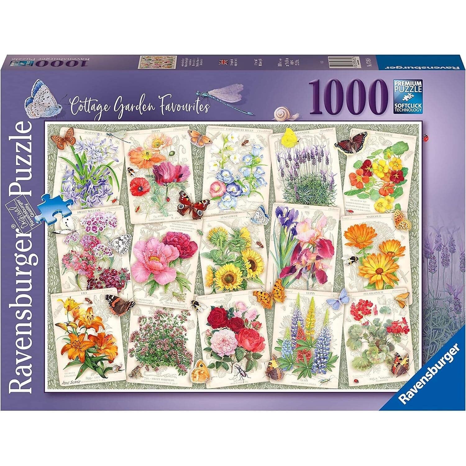 Ravensburger - Cottage Garden Favourites Jigsaw Puzzle 1000 Pieces