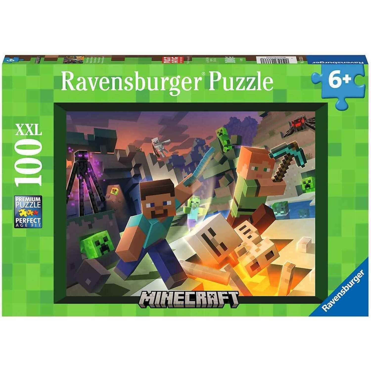 Ravensburger - Monster Minecraft Jigsaw Puzzle XXL 100 Pieces