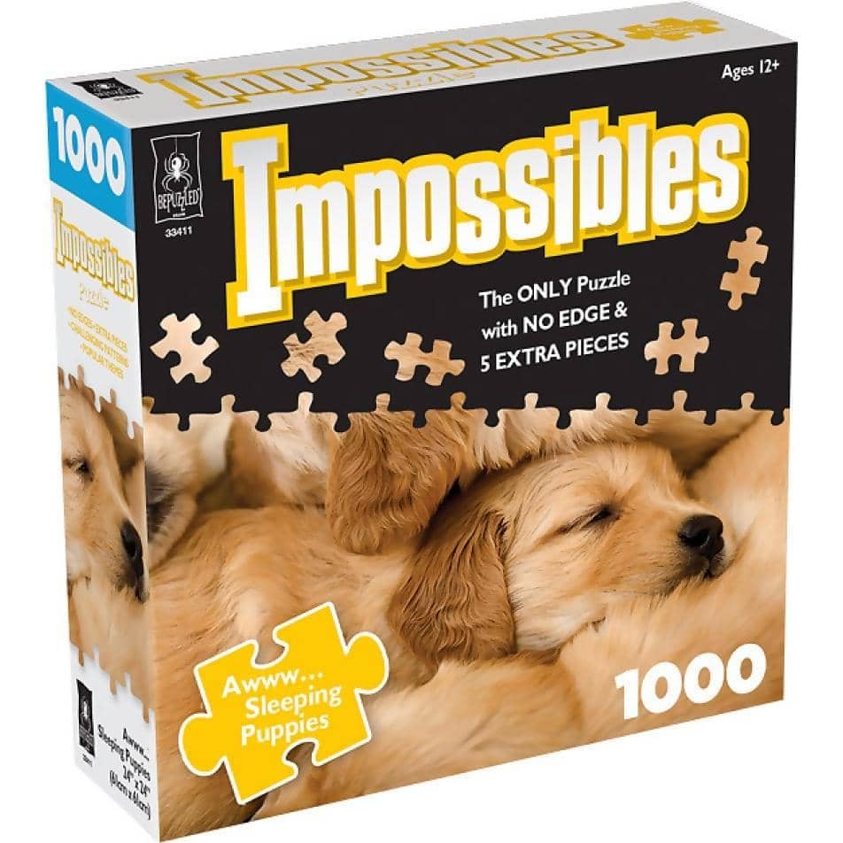 U Games - Impossibles Aww… Sleeping Puppies Bepuzzled Jigsaw Puzzle 1000 Pieces
