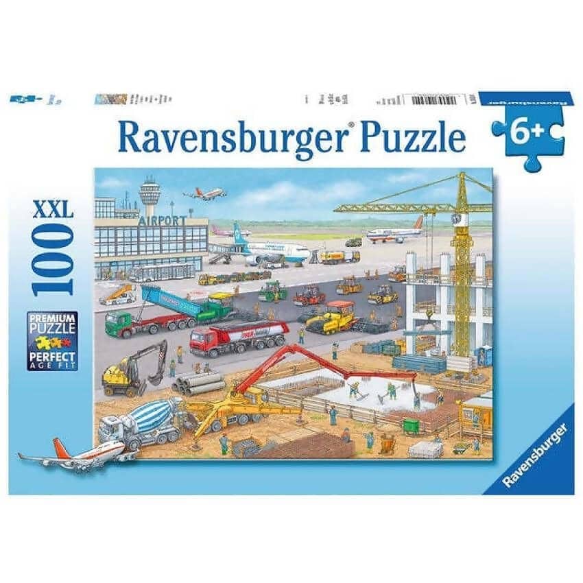 Ravensburger - Airport Construction Site Jigsaw Puzzle 100 Pieces