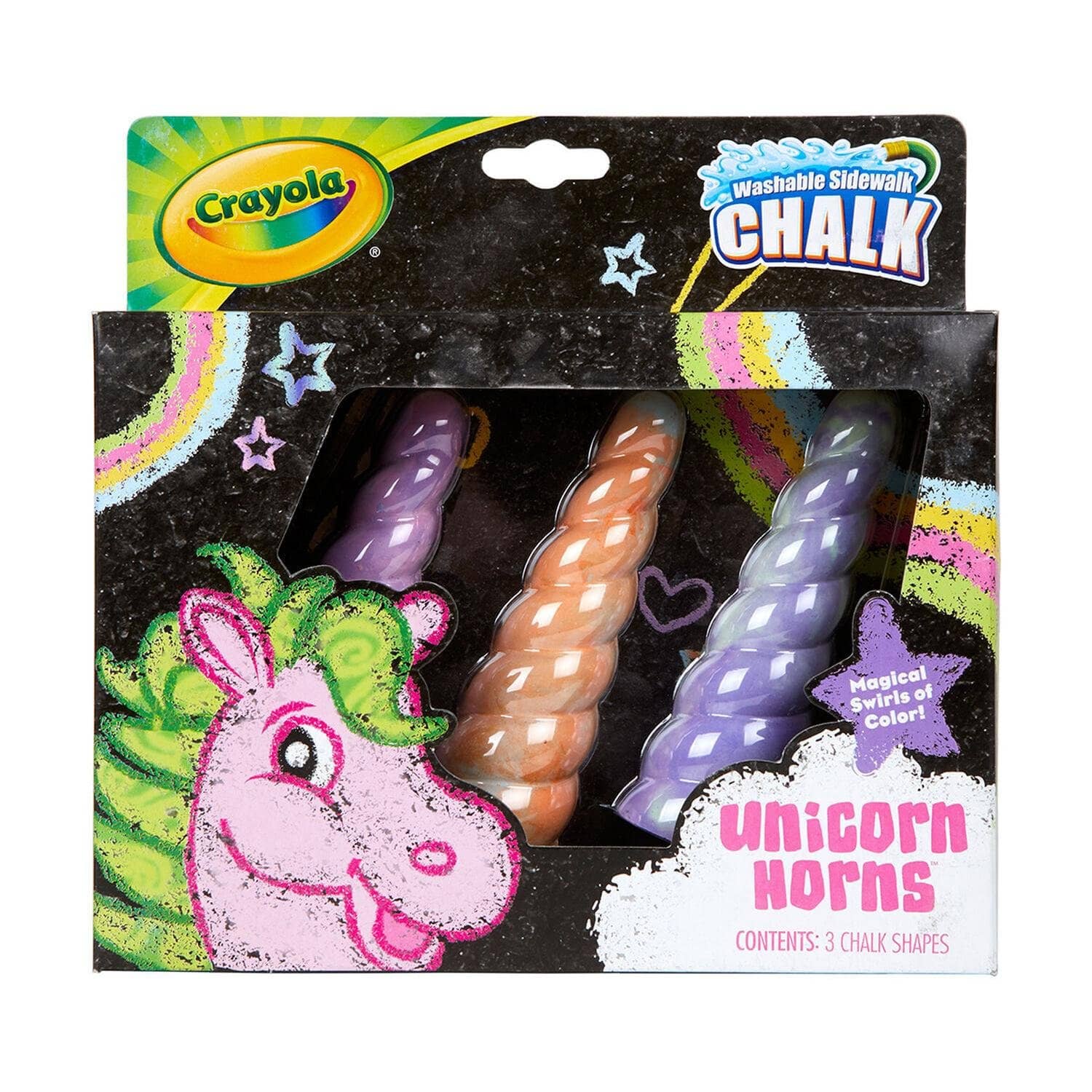 Crayola - Unicorn Sidewalk Chalk Mystery 3 Count (Assorted Styles) - Image 4