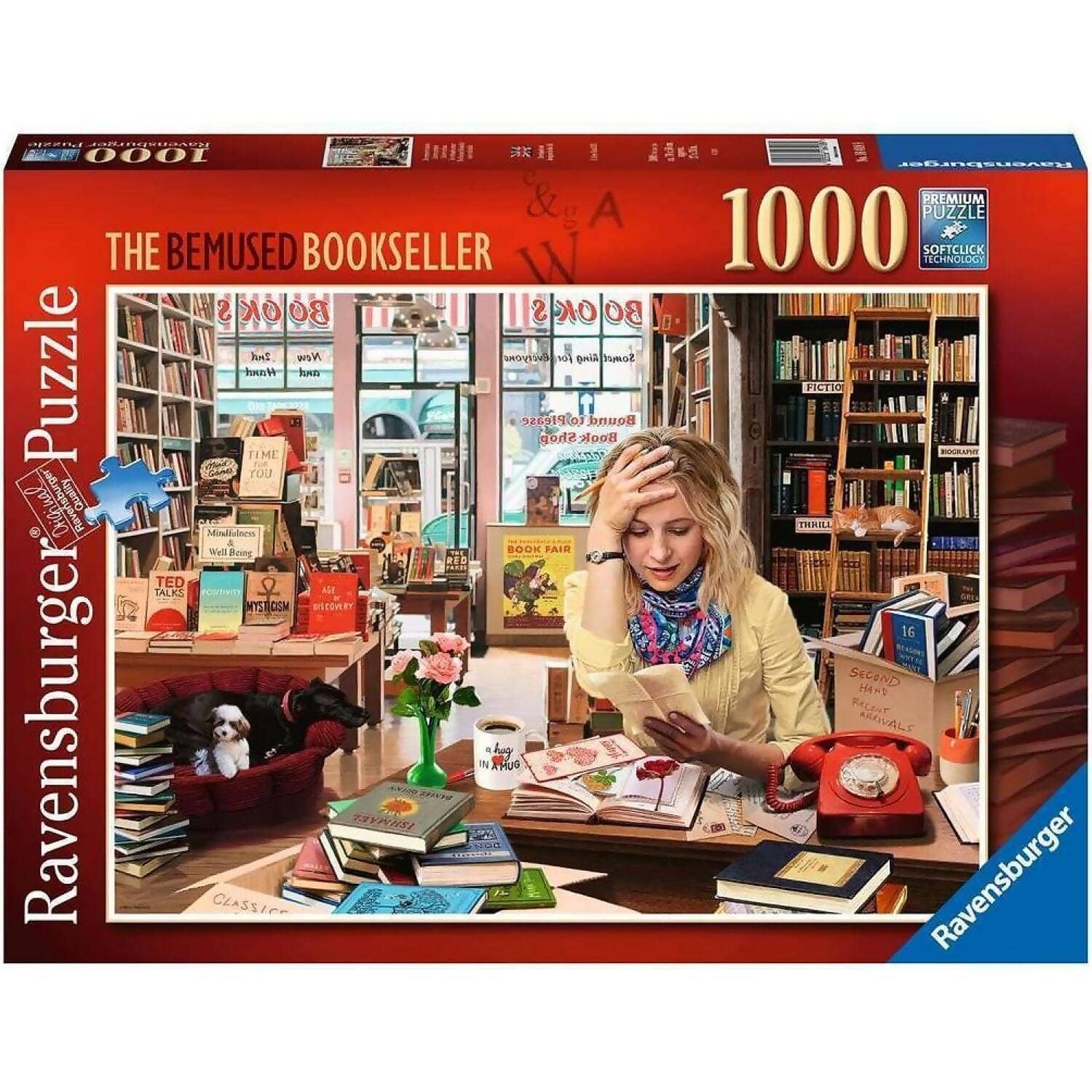 Ravensburger - The Bemused Bookseller Jigsaw Puzzle 1000 Pieces