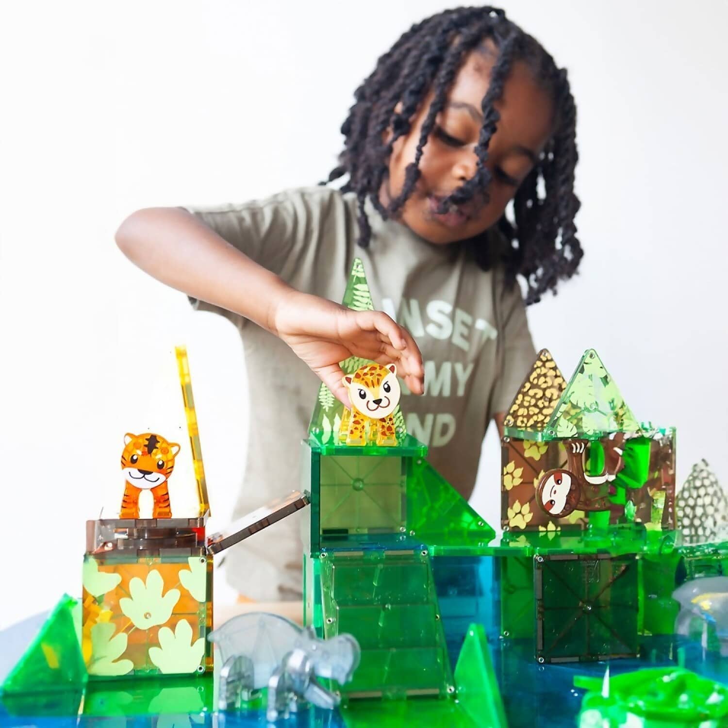 Magna Tiles - Jungle Animals 25 Piece Set - Johnco - Image 3