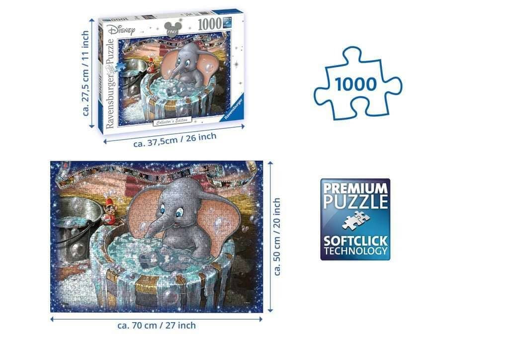 Ravensburger - Disney Moments 1941 Dumbo Jigsaw Puzzle 1000 Pieces - Image 3