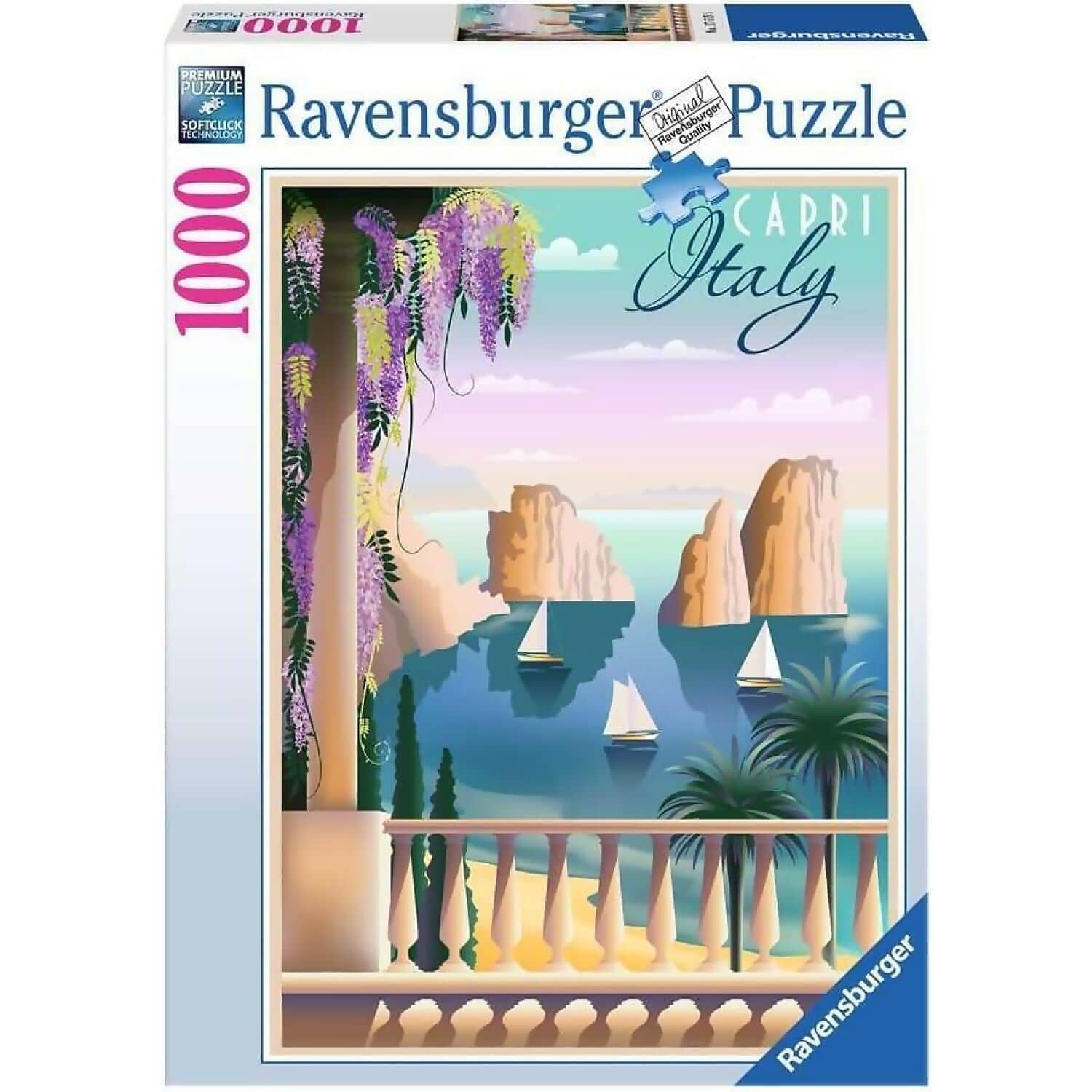 Ravensburger - Postcard From Capri Italy Jigsaw Puzzle 1000 Pieces
