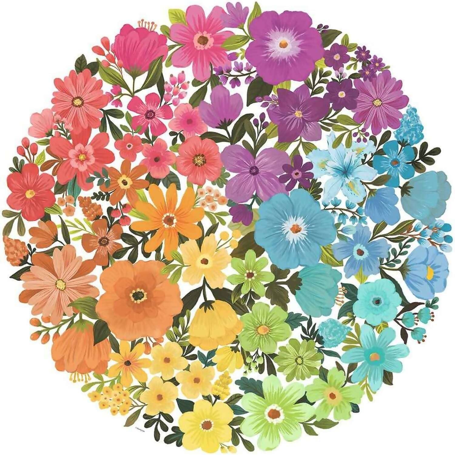 Ravensburger - Circle Of Colors Flowers Jigsaw Puzzle 500 Pieces - Image 2