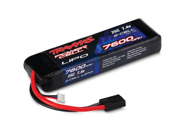 2869 (PART)  TRAXXAS BATTERY 7600MAH 7.4V 2CELL 25C LIPO