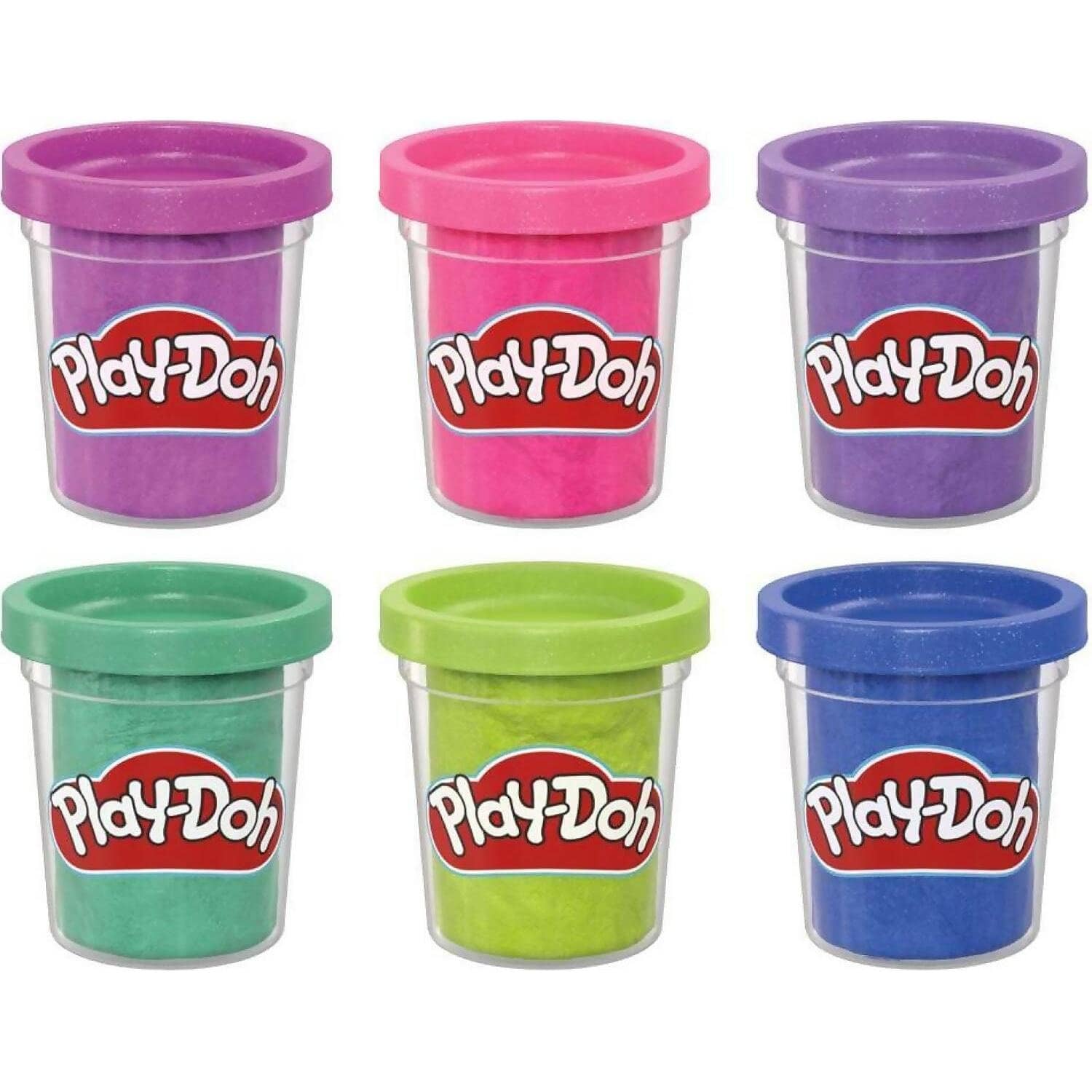 Play-doh - 6 Pack Sparkle Collection Arts And Crafts Toys - Hasbro - Image 2