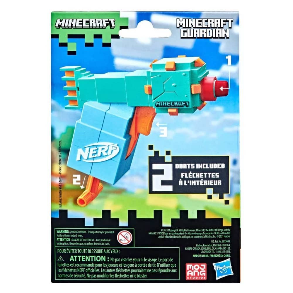 Nerf Microshots Minecraft Guardian Blaster Hasbro - Image 4