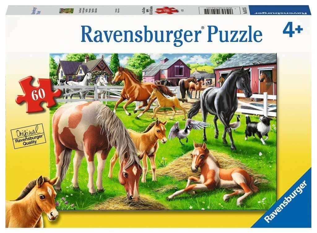 Ravensburger - Happy Horses Jigsaw Puzzle 60 Pieces