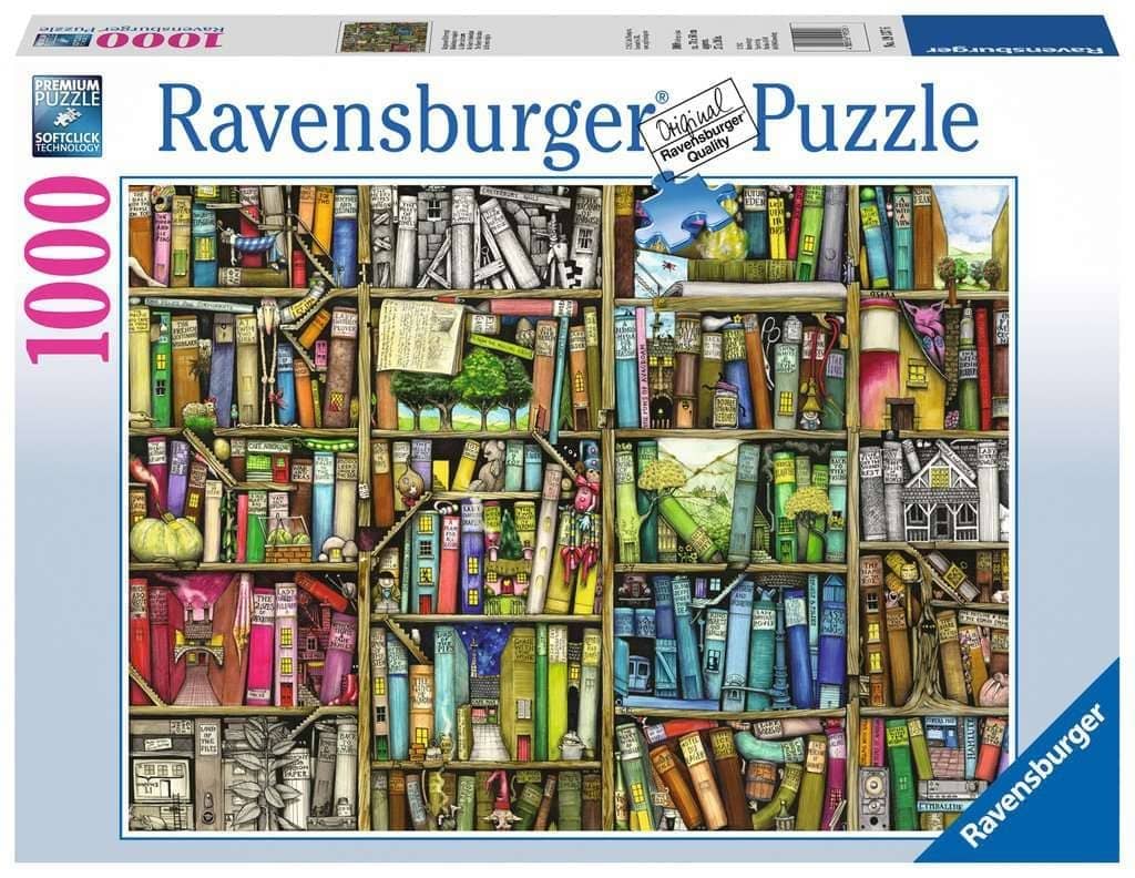 Ravensburger - Magical Bookcase Bizarre Bookshop Jigsaw Puzzle 1000 Pieces