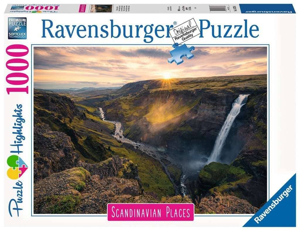 Ravensburger - Haifoss Waterfall Iceland Jigsaw Puzzle 1000 Pieces