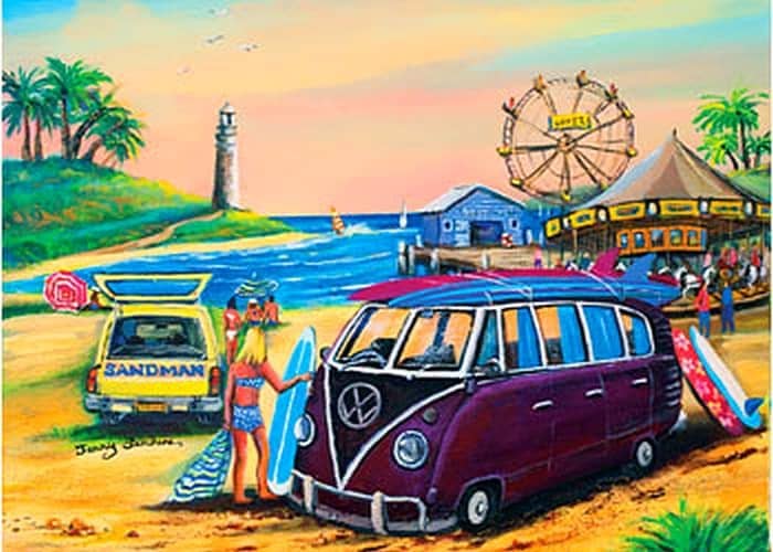 Blue Opal - Purple Kombi At The Fair Jigsaw Puzzle 1000 Pieces - Image 2