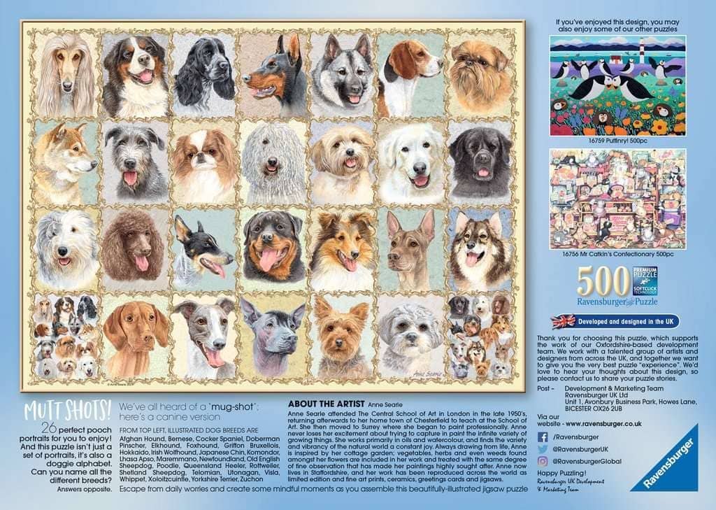 Ravensburger - Mutt Shots! Jigsaw Puzzle 500 Pieces - Image 3