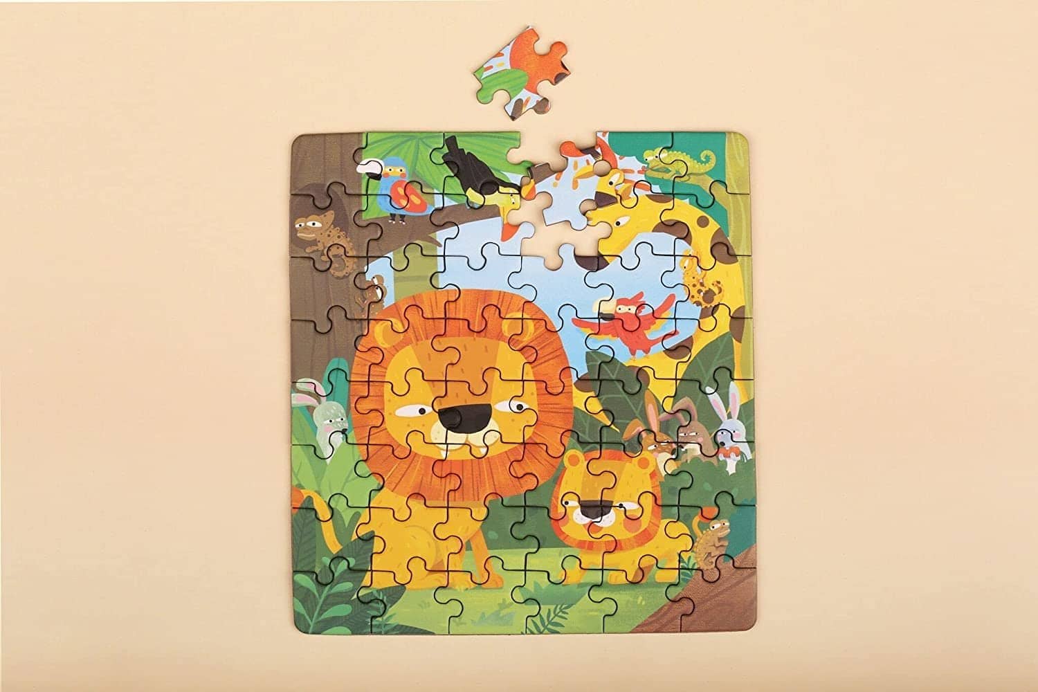 mierEdu - 2-in-1 Day And Night Jungle Forest Magnetic Puzzle 72 Piece - Image 3