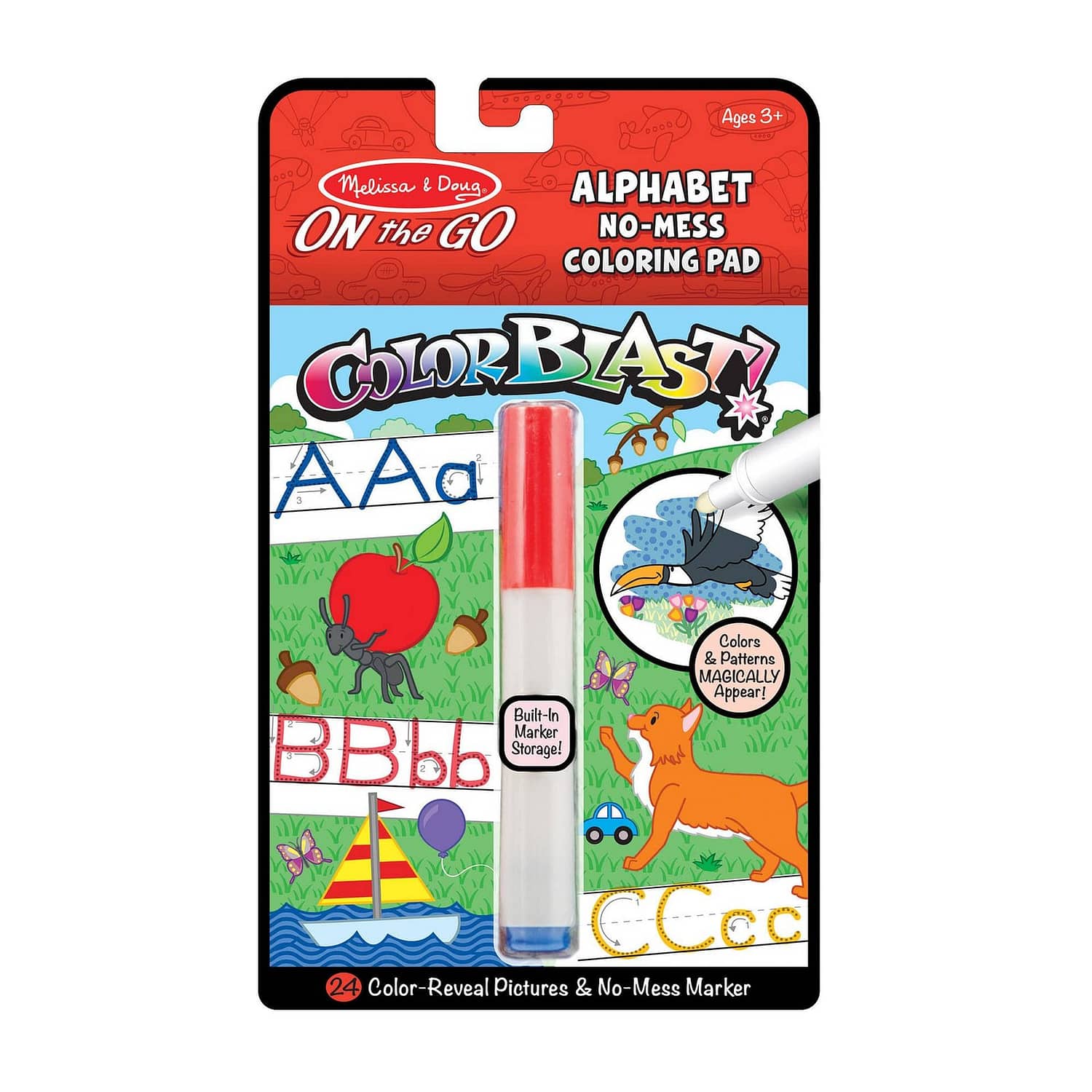 Melissa & Doug - On The Go Colorblast No-mess Coloring Pad - Colorblast - Alphabet