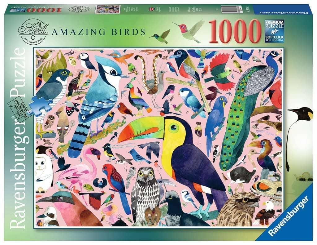 Ravensburger - Amazing Birds Jigsaw Puzzle Matt Sewells Birds1000 Pieces