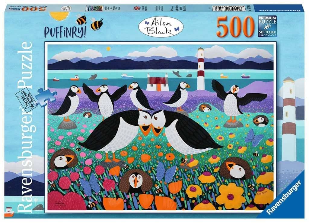 Ravensburger - Puffinry! Jigsaw Puzzle 500 Pieces