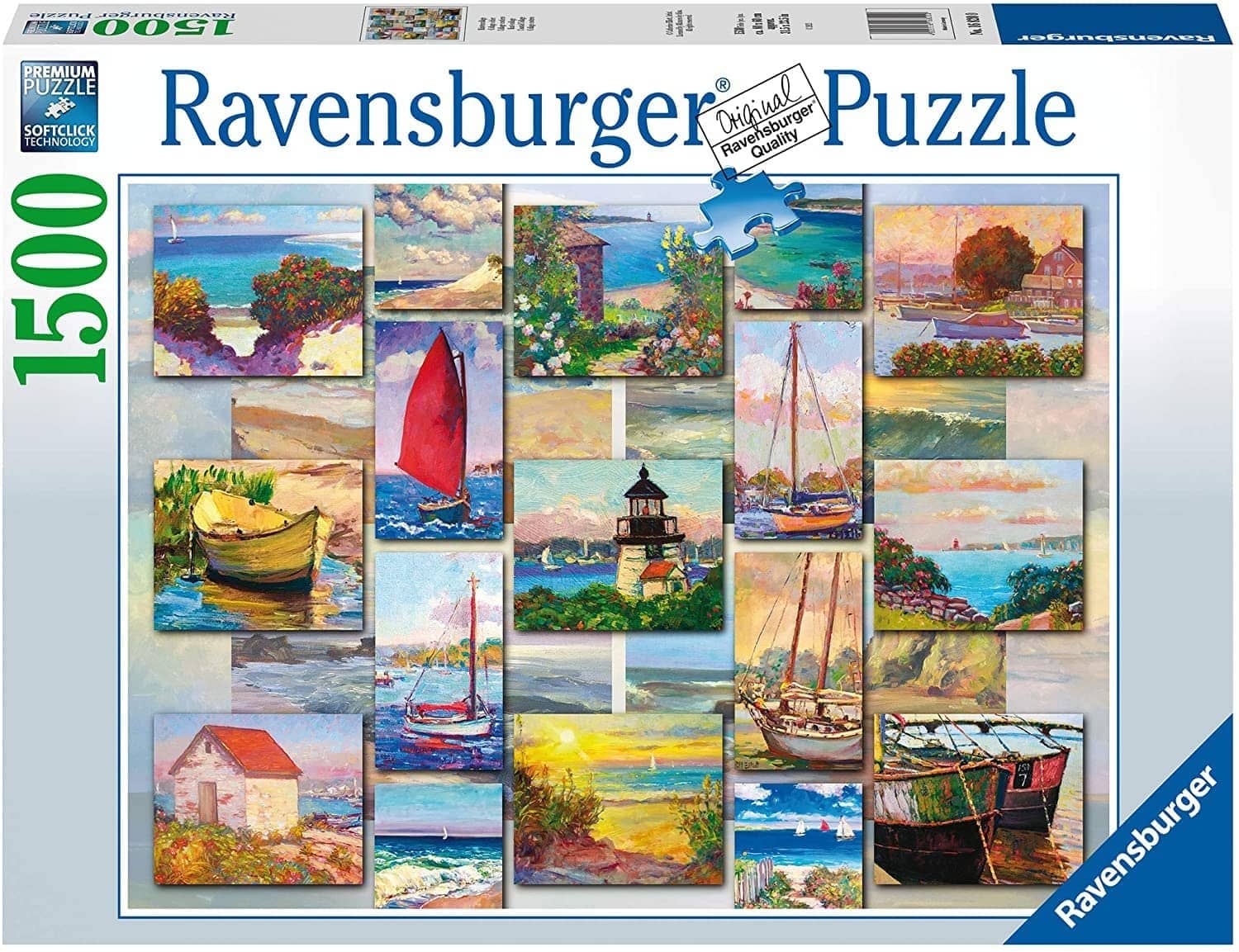 Ravensburger - Coastal Collage 1500 Pieces Jigsaw Puzzle