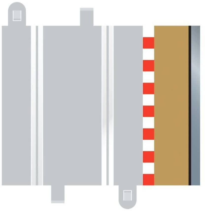 Scalextric - C8223 Half Straight Borders 175mm X 4