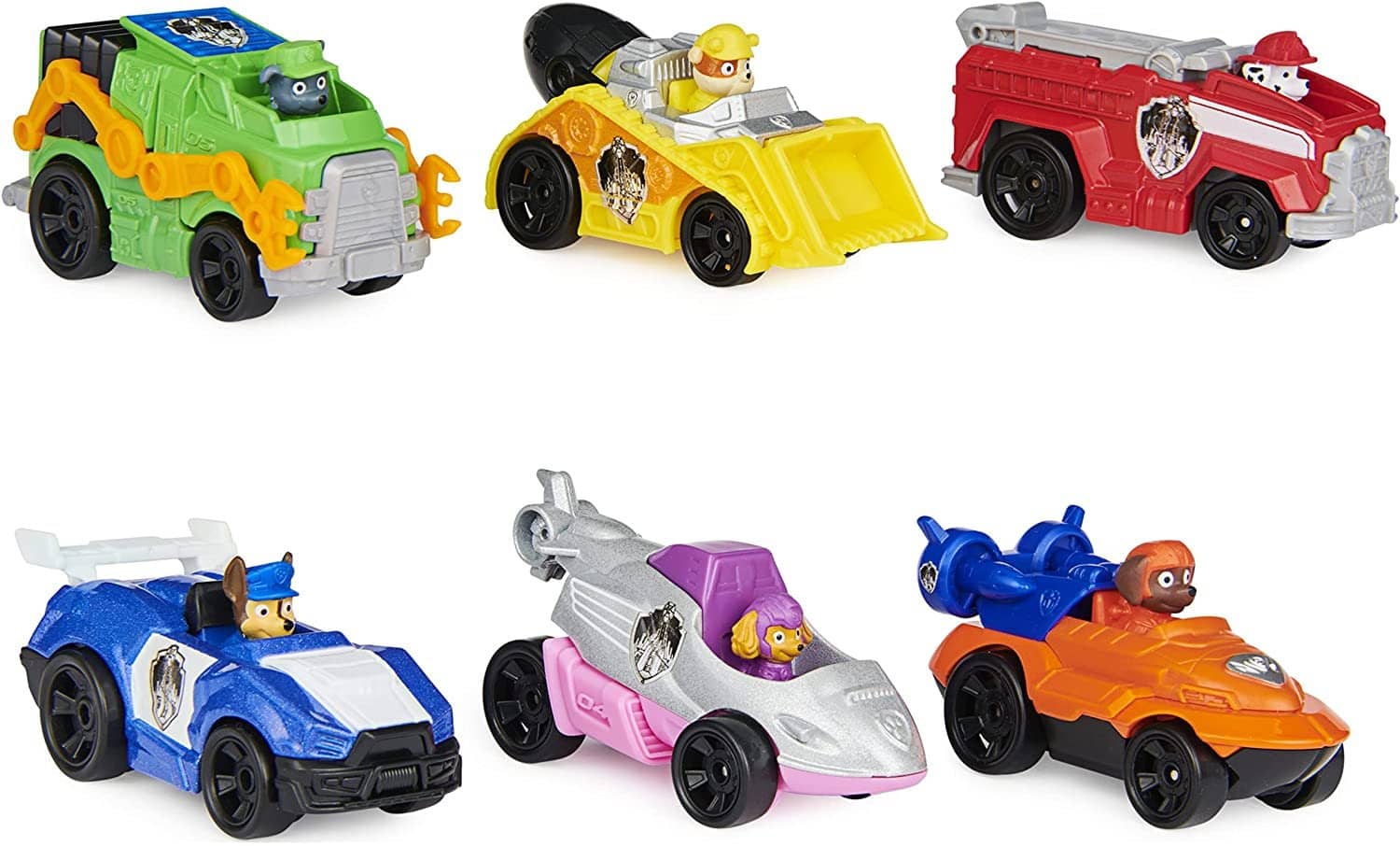 Paw Patrol - Diecast Movie Gift Pack Of 6 Collectible Die-cast Toy Cars