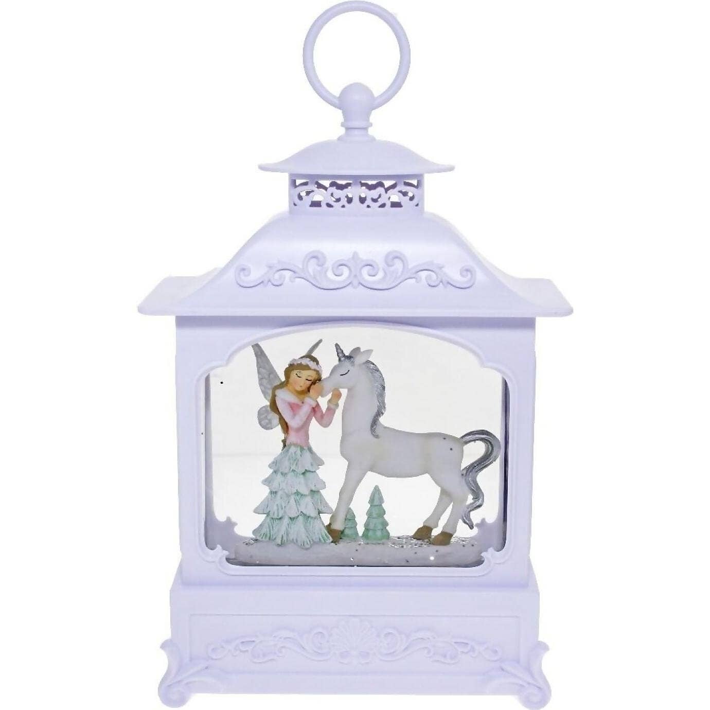Cotton Candy - Xmas White Lantern Fairy & Unicorn
