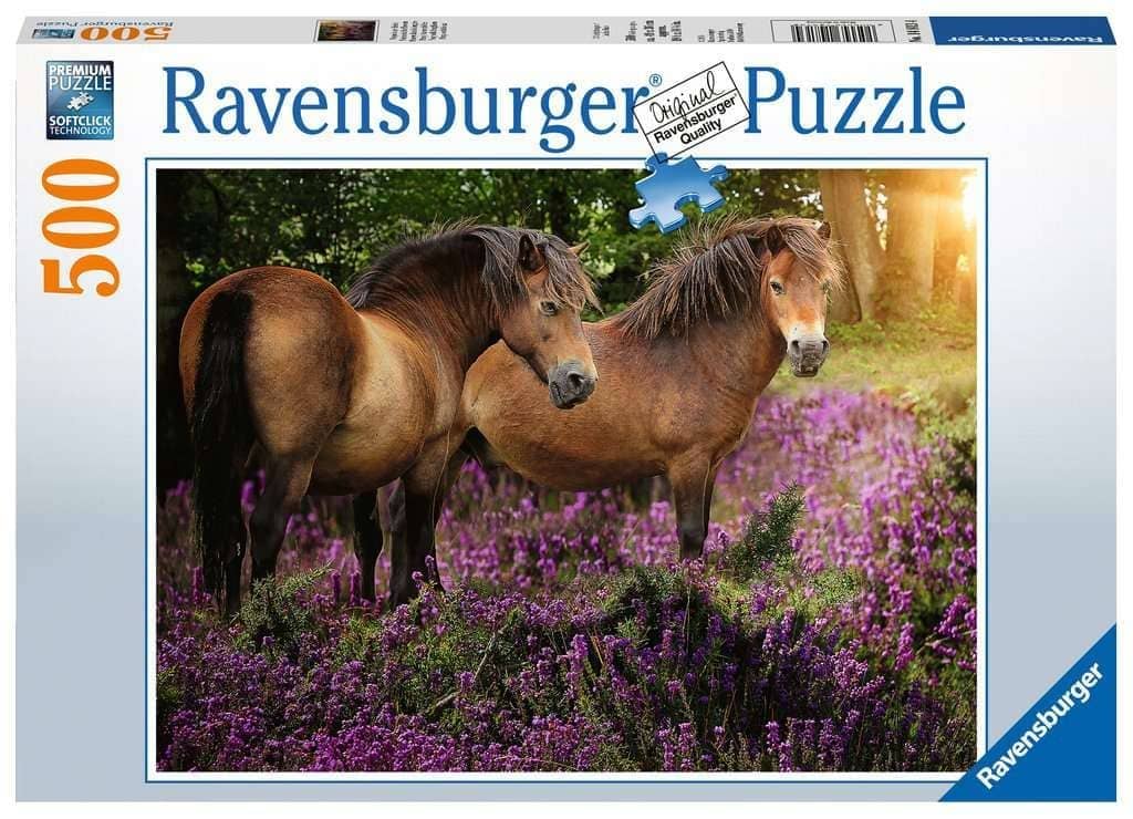 Ravensburger - Ponies In The Flowers Jigsaw Puzzle 500 Pieces