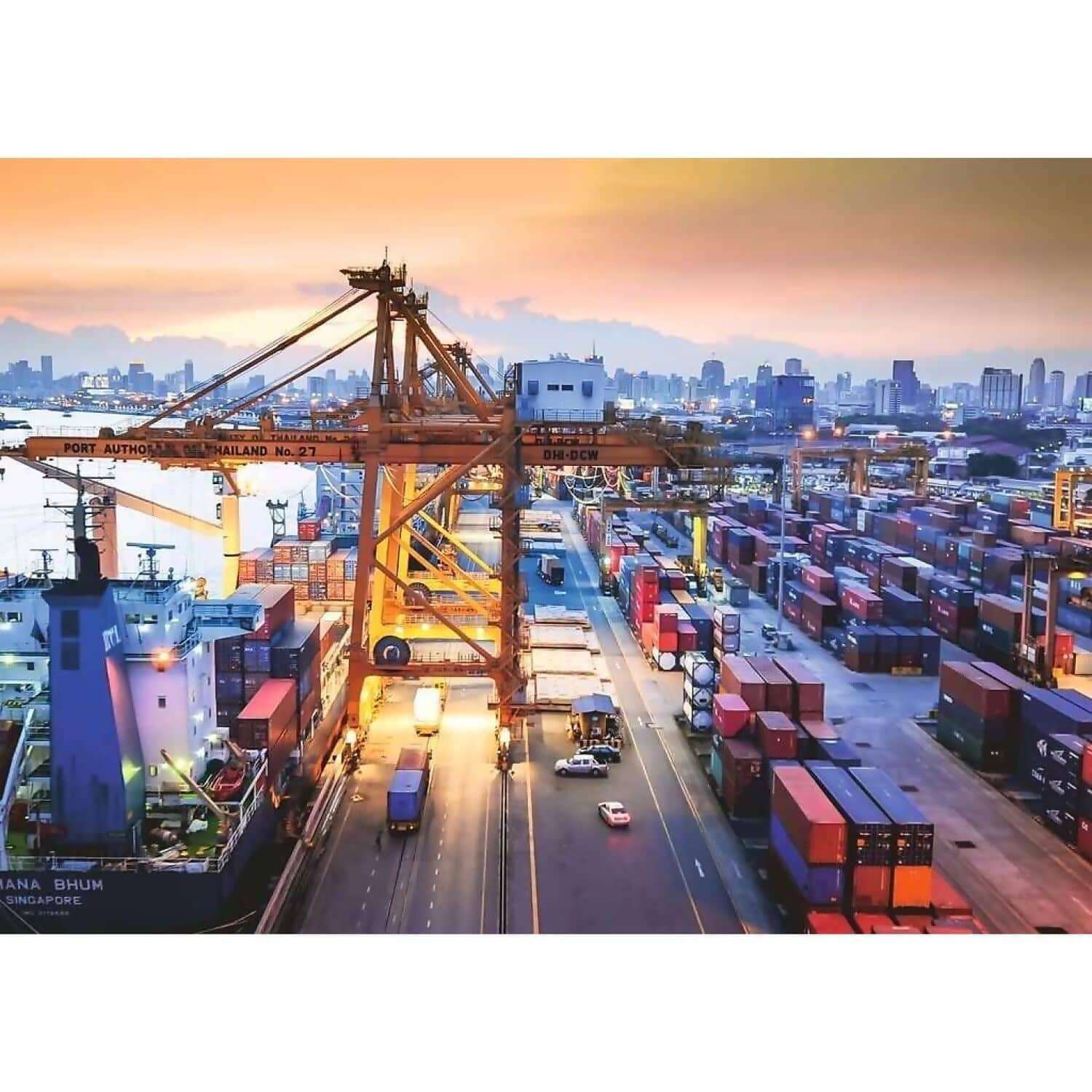 Ravensburger - Port Of Hamburg Jigsaw Puzzle 1000 Pieces - Image 2