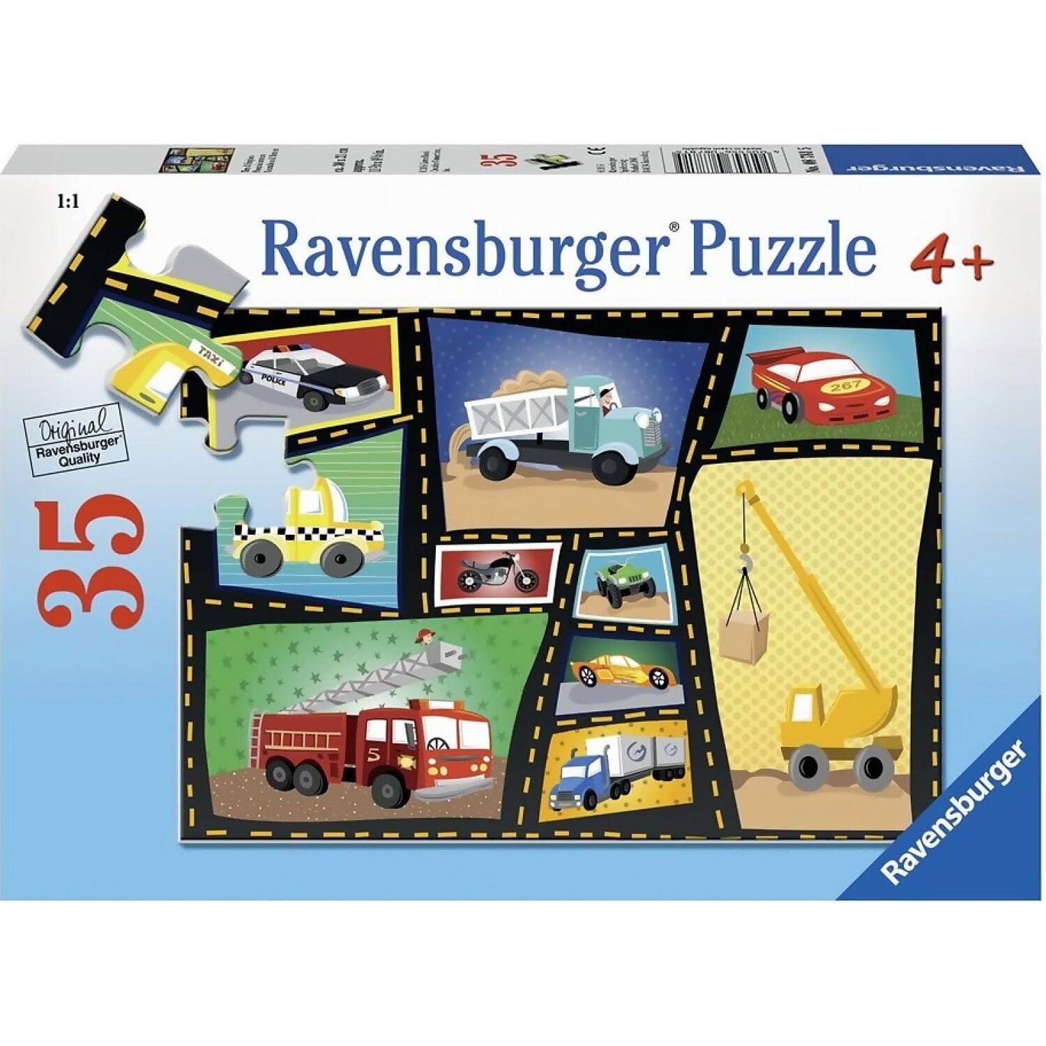 Ravensburger - Engine & Tyres Jigsaw Puzzle 35 Pieces