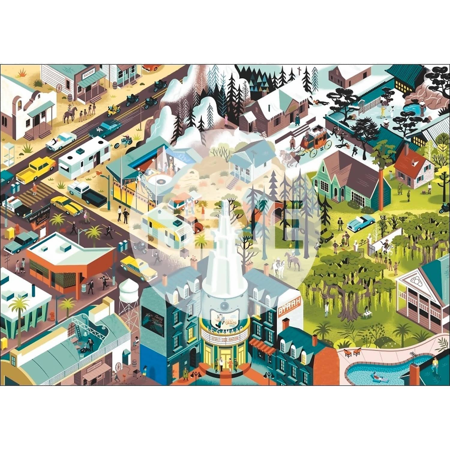 Heye - Movie Masters Tarantino Films Jigsaw Puzzle 1000 Pieces - Image 2