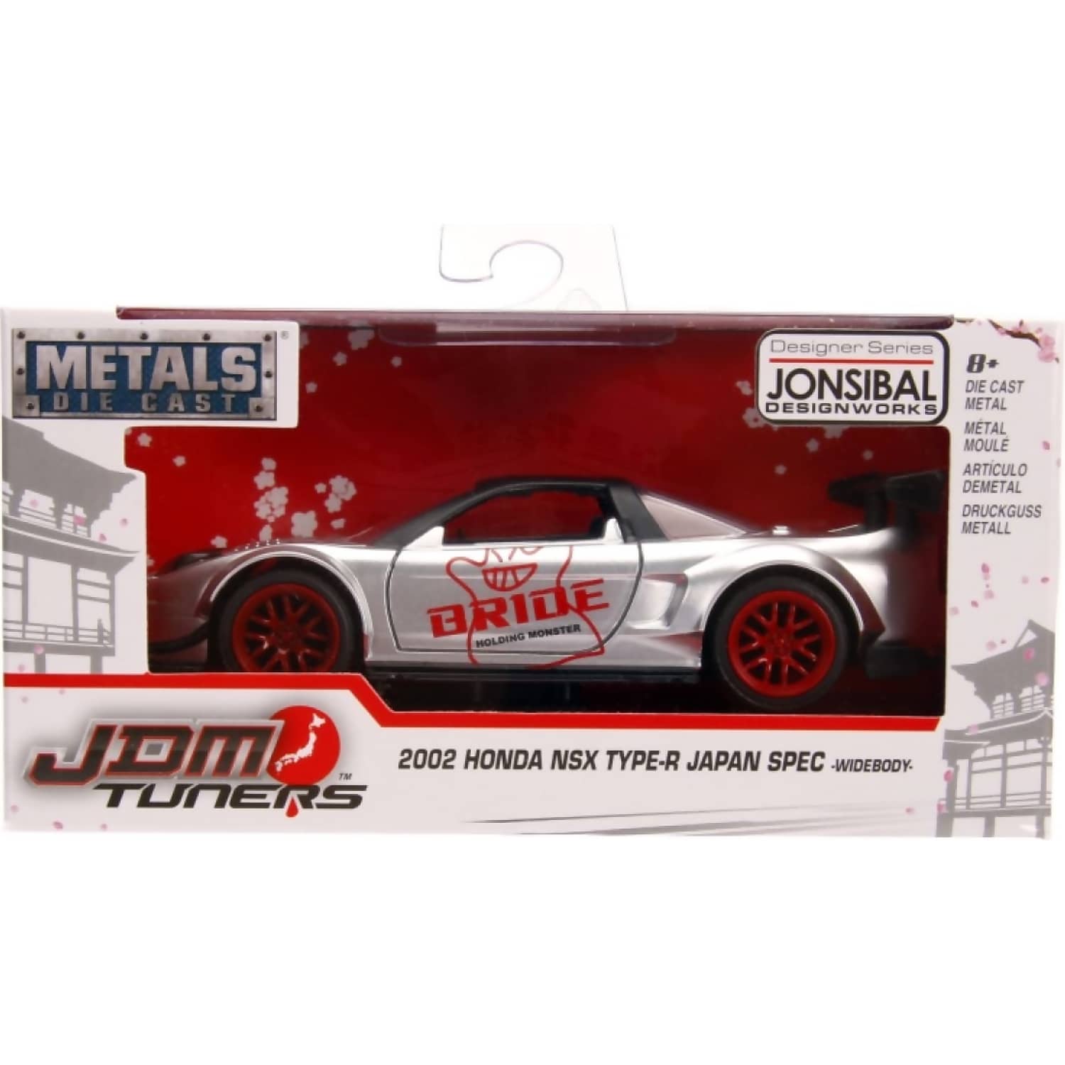 Jada Toys - JDM Tuners 2002 Honda NSX Type-R Japan Spec Widebody 1:32 Scale Diecast Vehicle - Image 7