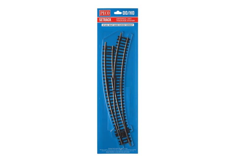 PECO ST244 R/H CURVED POINT HO