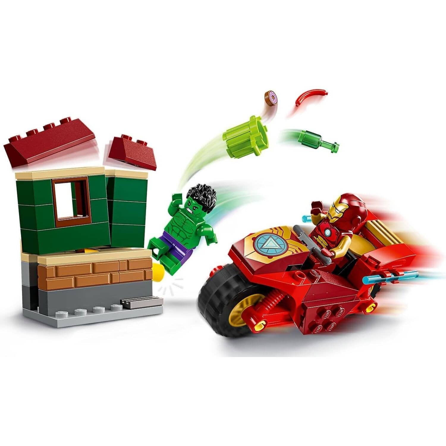 LEGO 76287 Iron Man with Bike and The Hulk - Marvel Superheroes 4+ - Image 3
