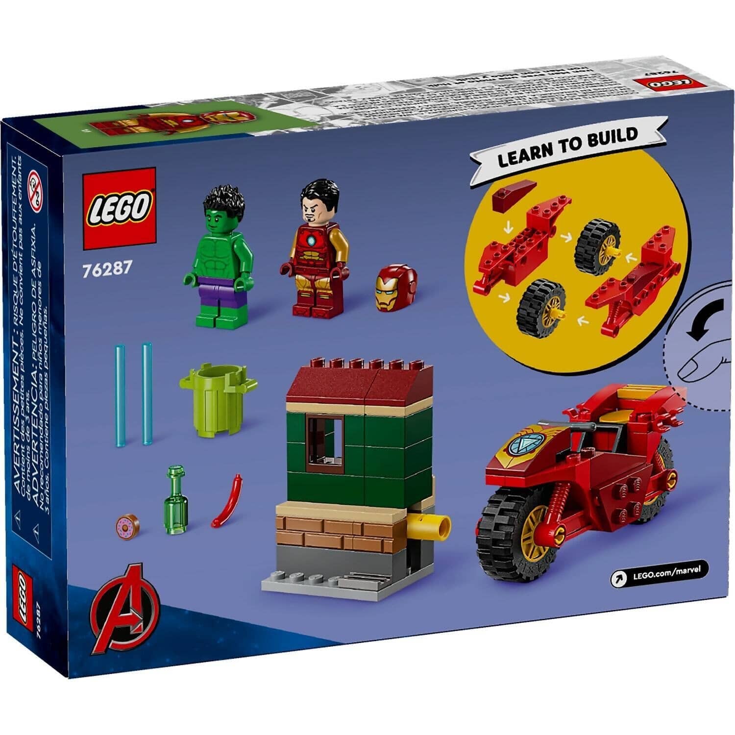 LEGO 76287 Iron Man with Bike and The Hulk - Marvel Superheroes 4+ - Image 5