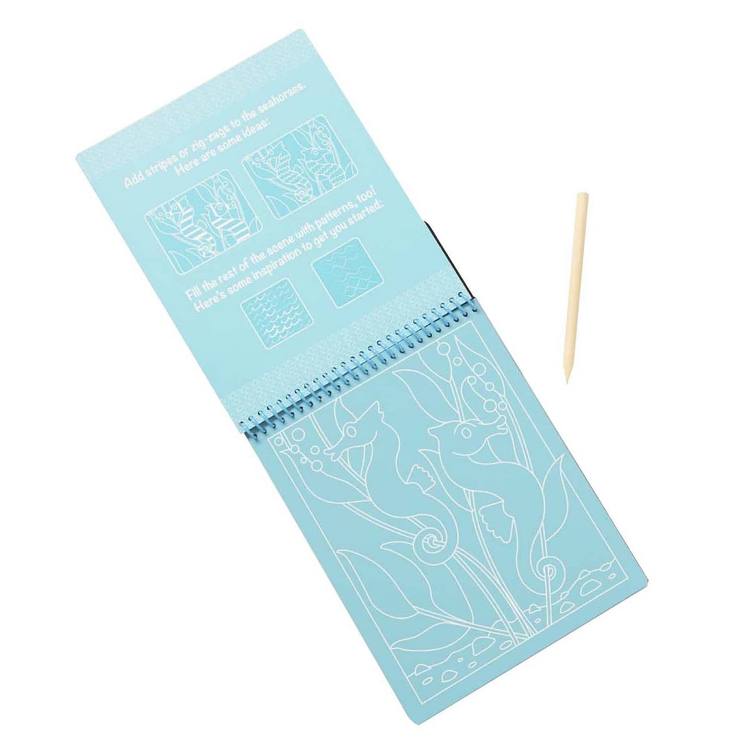 Melissa & Doug - On The Go Scratch Art Color Reveal Pad - Sea Life - Image 4