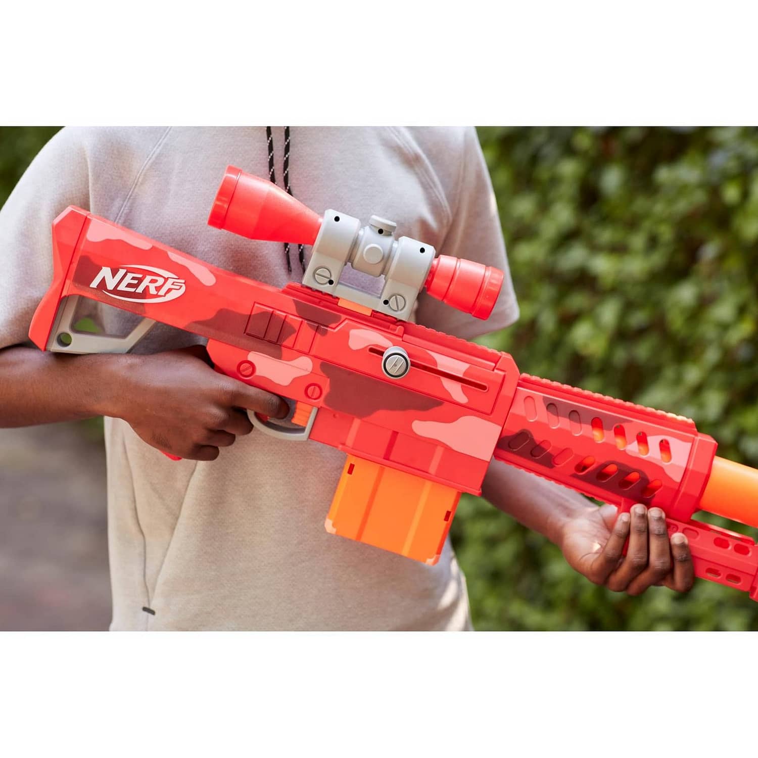 Nerf Fortnite Heavy Sr Blaster Longest Nerf Fortnite Blaster Ever Removable Scope 6 Nerf Mega Darts 6-dart Clip - Image 2