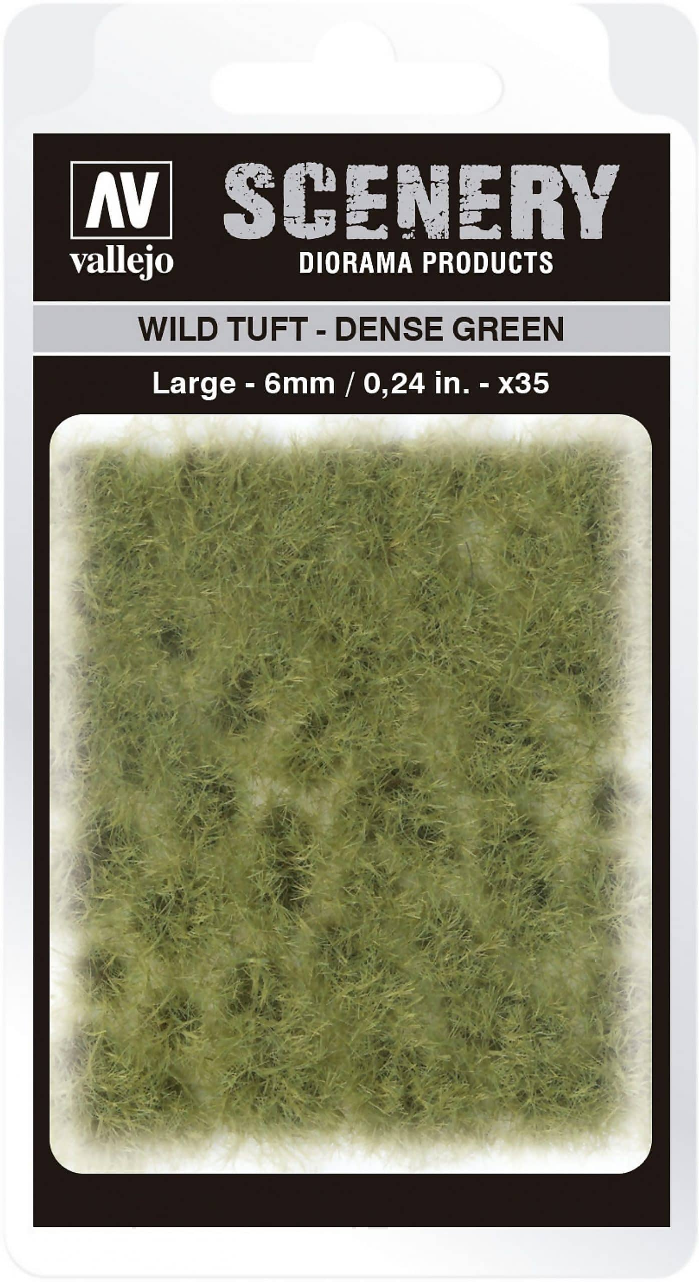 Vallejo 6mm Wild Tuft - Dense Green Diorama Accessory