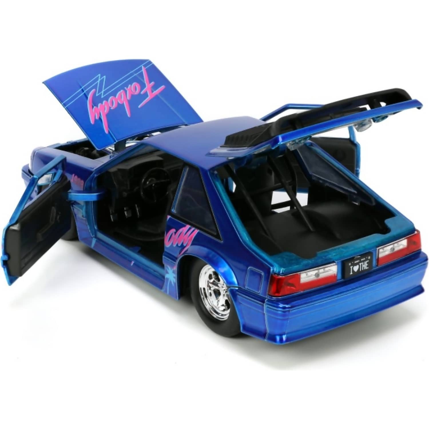 Jada Toys - I Love the 80'S 1989 Ford Mustang GT 1:24 Scale Diecast Vehicle - Image 7