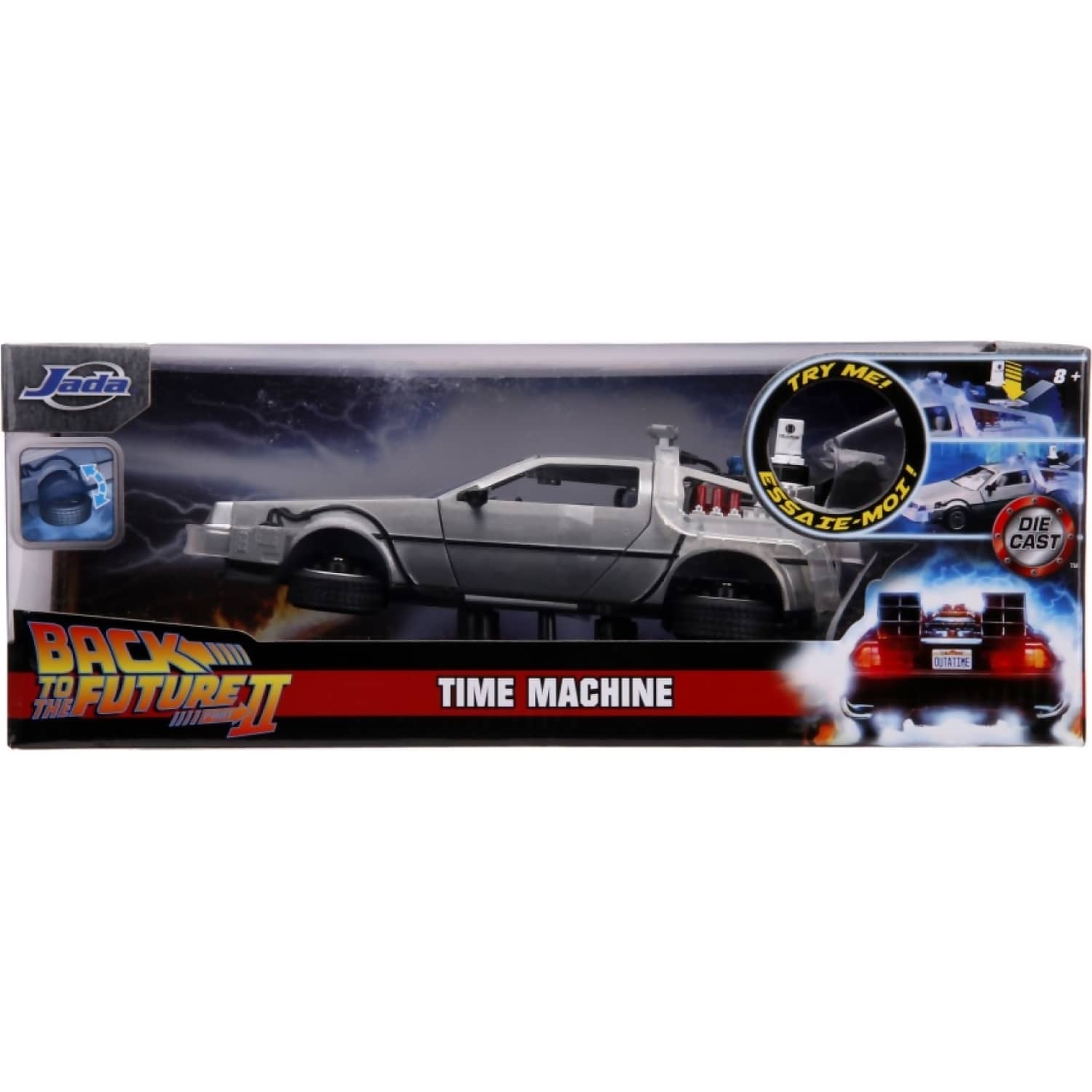 Jada Toys - Back to the Future Part II Delorean Time Machine 1:24 Scale Diecast Vehicle - Image 7