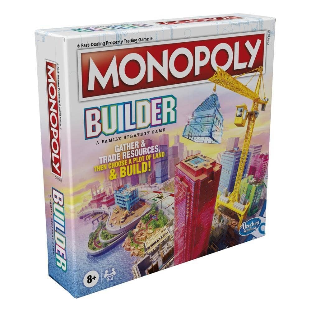 Hasbro Gaming - Monopoly Builder Board Game Strategy Game Family Game Games For Kids Fun Game To Play Family Board Games  Hasbro