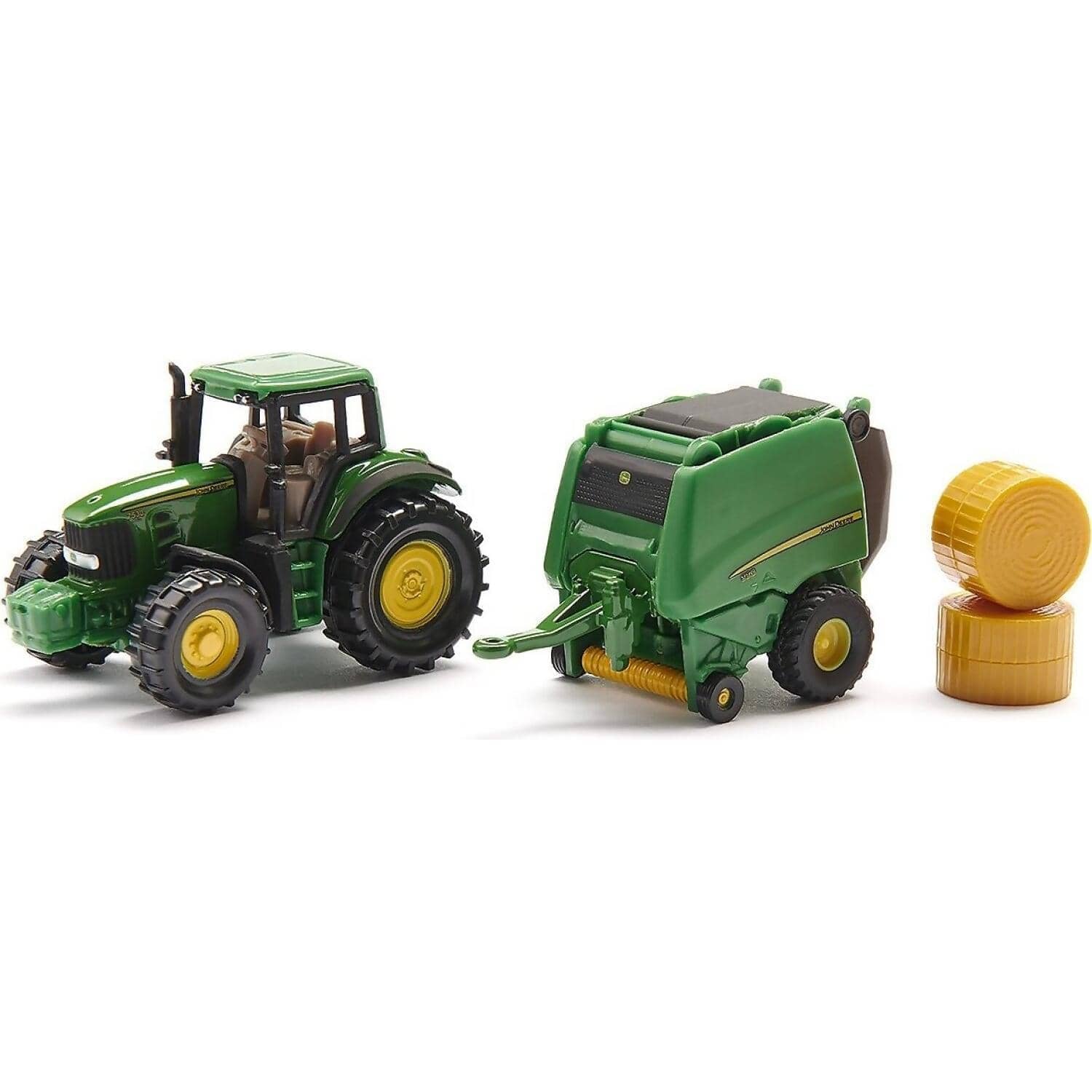 Siku - John Deere - John Deere Tractor With Round Baler - Image 3