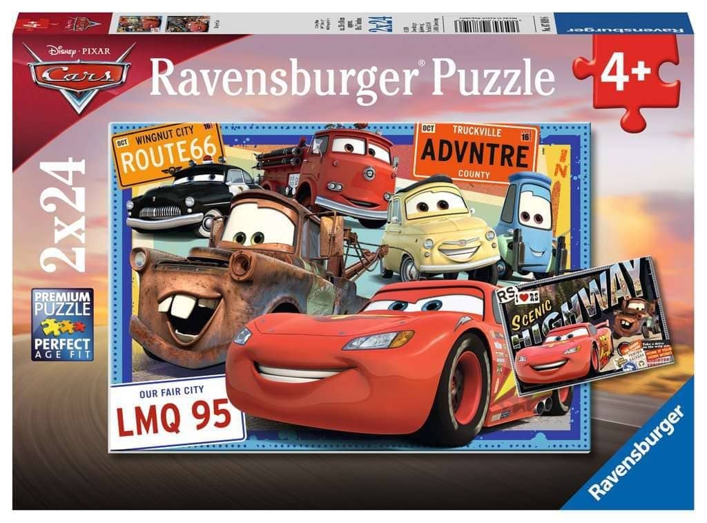 Ravensburger - Disney Two Cars Jigsaw Puzzle 2X24 Pieces