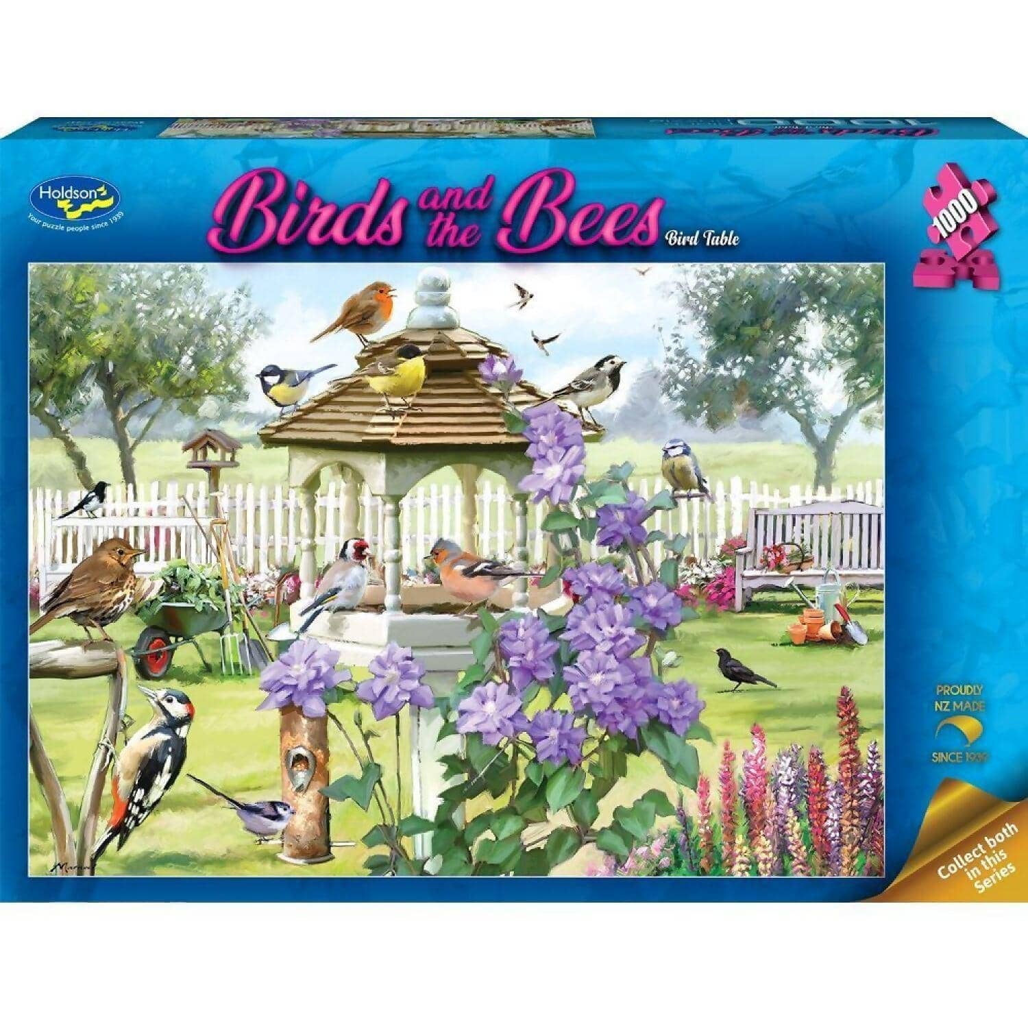 Holdson - Birds & The Bees - Bird Table - Jigsaw Puzzle 1000 Pieces - Image 2